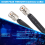 Door/Window Pass Through Flat Coaxial Cable 50 Ohm Extension Cord 6
