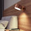 Rechargeable LED Wall Sconce Mounted Bedside Lamp Beech Wood 4