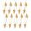 Artificial Berry Stems,7.5 Inches Christmas Glitter Berries(Gold) 4