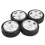 103mm 1/8 Scale RC Off Road Tires Wheel 17mm Hex,White 10