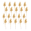 Artificial Berry Stems,7.5 Inches Christmas Glitter Berries(Gold) 1