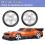 103mm 1/8 Scale RC Off Road Tires Wheel 17mm Hex,White 6