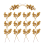 Artificial Berry Stems,7.5 Inches Christmas Glitter Berries(Gold) 3