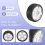 103mm 1/8 Scale RC Off Road Tires Wheel 17mm Hex,White 7