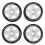 103mm 1/8 Scale RC Off Road Tires Wheel 17mm Hex,White 4