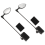 2 Pack Bike Helmet Mirror, 360 Degree Adjustable 2