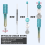 18Pcs Diamond Beadable Pen 18 Colors Plastic Bead Ballpoint 3