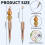18Pcs Diamond Beadable Pen 18 Colors Plastic Bead Ballpoint 8