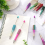 18Pcs Diamond Beadable Pen 18 Colors Plastic Bead Ballpoint 4