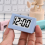 Mini Clock LED Screen Lectronic Digital Alarm Desktop Blue 4