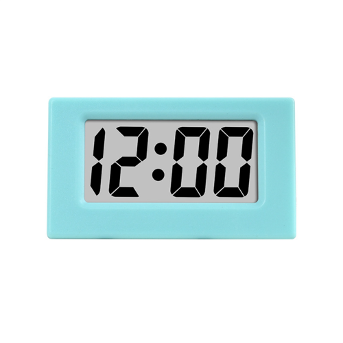 Mini Clock LED Screen Lectronic Digital Alarm Desktop Blue