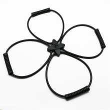 Pilates Reformer Resistance Band Kit Home Fitness Equipment(black)