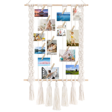 Hanging Photo Display for Boho Decor