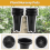 10Pcs Plastic Deep Plant Nursery Pots, Thick Stable Tall Tree Pots 9