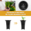 10Pcs Plastic Deep Plant Nursery Pots, Thick Stable Tall Tree Pots 10