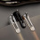Geometric Metal Crinkle Pen Fidget, Black 6