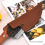Cowhide Knife Sheath With Belt Ring Portable 5