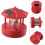 LED Solar Powered Lighthouse,360 Degree Rotating Lamp A 3