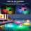 3PCS Solar Floating Pool Light, Waterproof LED Color Changing 8