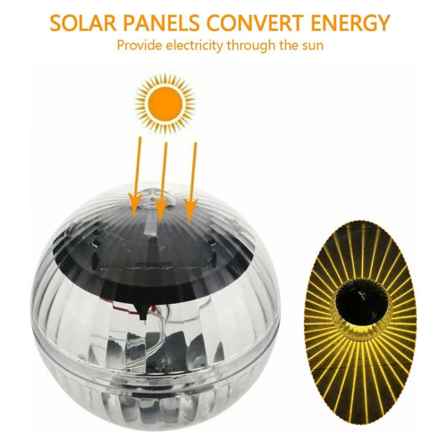 3PCS Solar Floating Pool Light, Waterproof LED Color Changing 2