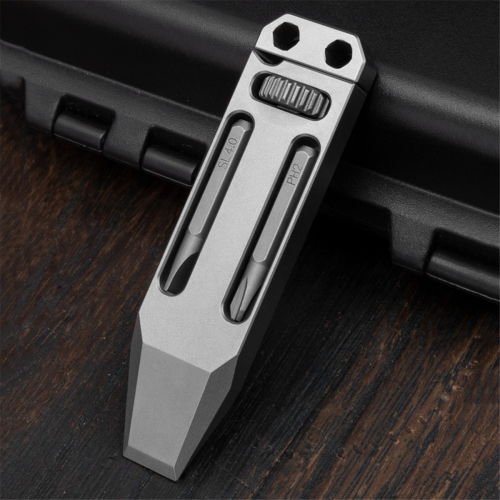 TC4 Titanium Alloy Multi-function Pry Bar Corkscrew Screwdriver 2