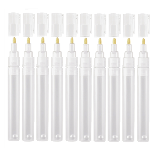 10Pack 3mm Empty Fillable Blank Paint Touch Up Pen Markers