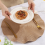 Wave Round Placemat, Anti-scalding Mat,Kitchen Table Mat,Red 3