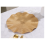 Wave Round Placemat, Anti-scalding Mat,Kitchen Table Mat,Gold 4