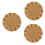 Wave Round Placemat, Anti-scalding Mat,Kitchen Table Mat,Gold 2