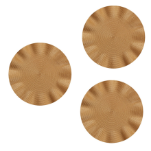 Wave Round Placemat, Anti-scalding Mat,Kitchen Table Mat,Gold