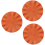 Wave Round Placemat, Anti-scalding Mat,Kitchen Table Mat,Orange 2