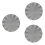 Wave Round Placemat, Anti-scalding Mat,Kitchen Table Mat,Silver 2