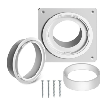 Dryer Vent Wall Plate with Hose(4 inch 8 feet), A