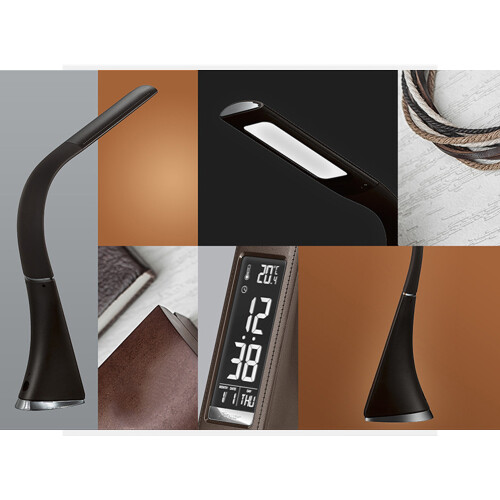 LED Desk Lamp,Eye Protection Dimmable Lamp,Black 2