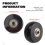 50X24mm Set of 2 Luggage Suitcase Replacement Wheels 10