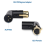 Audio Adapter Plug Adjustable Male to Female Right Angle XLR 8