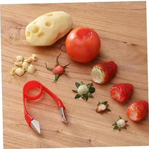 Fruit Corer Core Remover Strawberry Huller Vegetable Tool for Kitchen 2