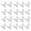 100PCS Plastic Bulldog Clips, Hinge Clips for Home, Office Use Clear 2