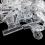 100PCS Plastic Bulldog Clips, Hinge Clips for Home, Office Use Clear 4