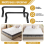2Pcs Mattress Slide Stopper, Metal Retainer Bar 6