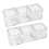 10Pcs Acrylic Box Trays for 0.39Inch 10mm Elements Cubes Clear Case 9