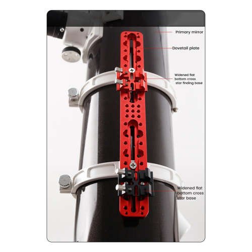 Finderscope Dovetail with Locking Screw Guide Adapter Bracket ,Red 2