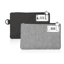 2Pcs Lockable KOSMCCOMoney Bags for Jewelry, Passport, Credit Cards