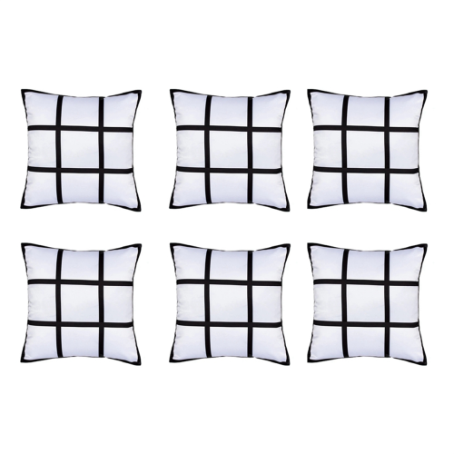 Sublimation Blank Panel Pillow Case DIY Polyester Cushion Cover,S