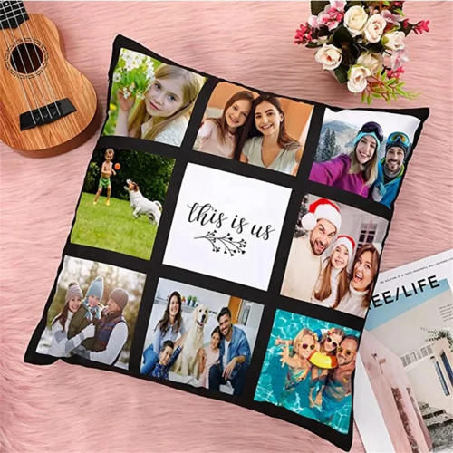 Sublimation Blank Panel Pillow Case DIY Polyester Cushion Cover,S 2