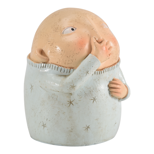 Boy Holding Nose Bathroom Statue, Funny Boys Decor Shelf 2
