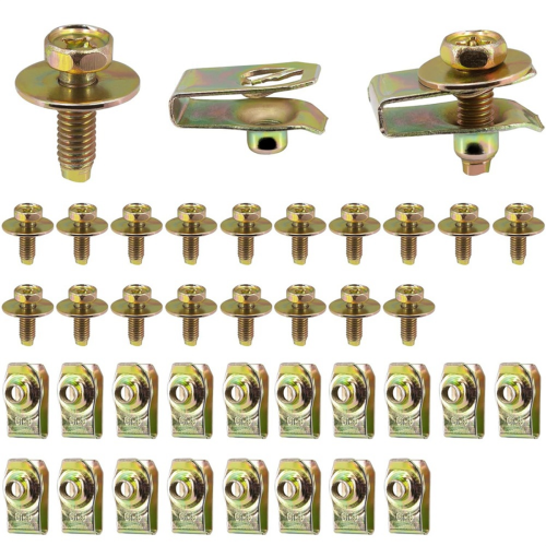 20X Body Bolts U-Nuts Clips Engine Under Cover 1