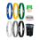 6Pc Garbage Can Bands Cord Adjustable Fits 8-33 Gallon Trash Cans A 3