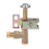 Pilot Burner One Way Flame Bracket Can Have Natural or LP Gas 2 Hole 2