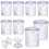 8 Sets Paint Container with Mixing Ball Touch Up Cups (800 ML) 2